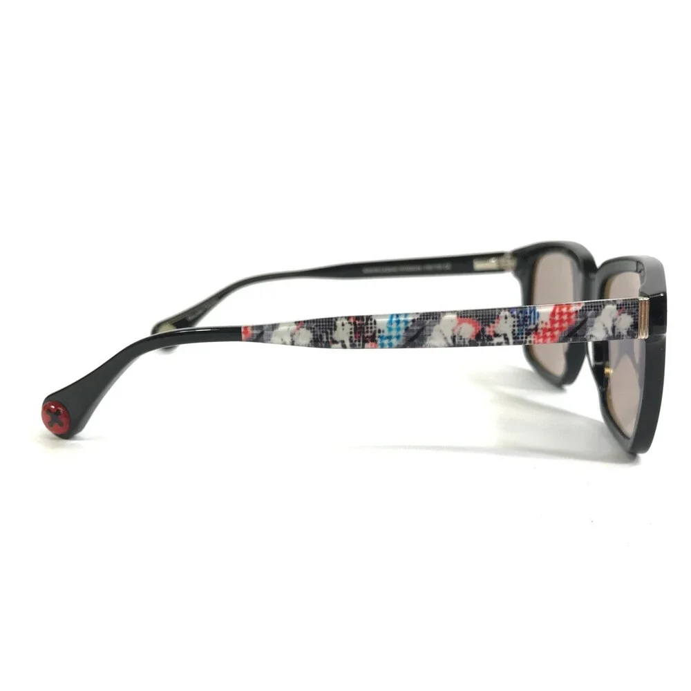 Robert Graham Sunglasses OTHELLO BLK Black Square Frames with Gray Mirror Lenses